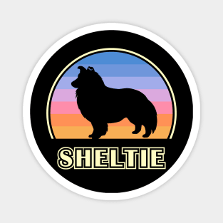 Sheltie Vintage Sunset Shetland Sheepdog Magnet